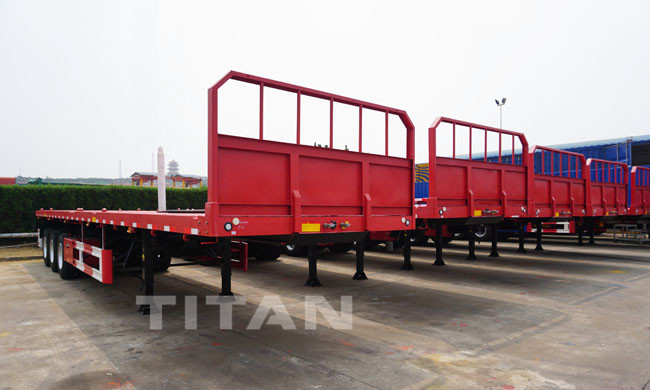 TITAN Flatbed Trailer with front wall