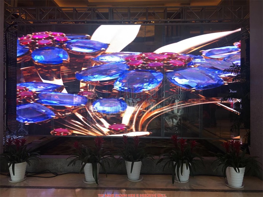 P3.9/7.8mm Indoor & Outdoor Transparent LED Display Wall