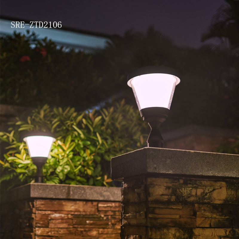 Solar Garden Light Waterproof Pillar Light Decoration LED Soalr Pillar Lamp