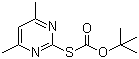CAS # 41840-28-2, S-Boc-2-mercapto-4,6-dimethylpyrimidine, tert-Butyl S-(4,6-dimethylpyrimidin-2-yl)thiocarbonate