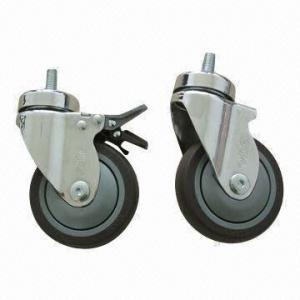 China Medical Casters, Made of Heavy-duty Stainless Steel, Suitable for Medical Equipment/Food Industry wholesale