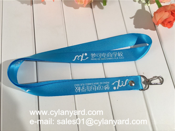 Blue Nylon lanyard for ID badge holder