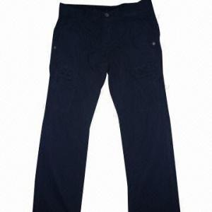 China Garment dyed 100% cotton children's trousers on sale 