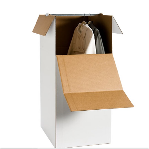 stand up shipping corrugated wardrobe box for suits