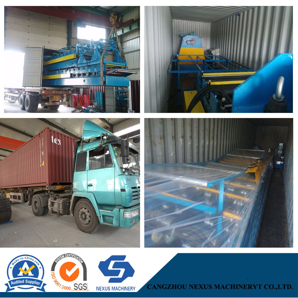 Double Layer Glazed Tile Roof Production Line with Decoiler