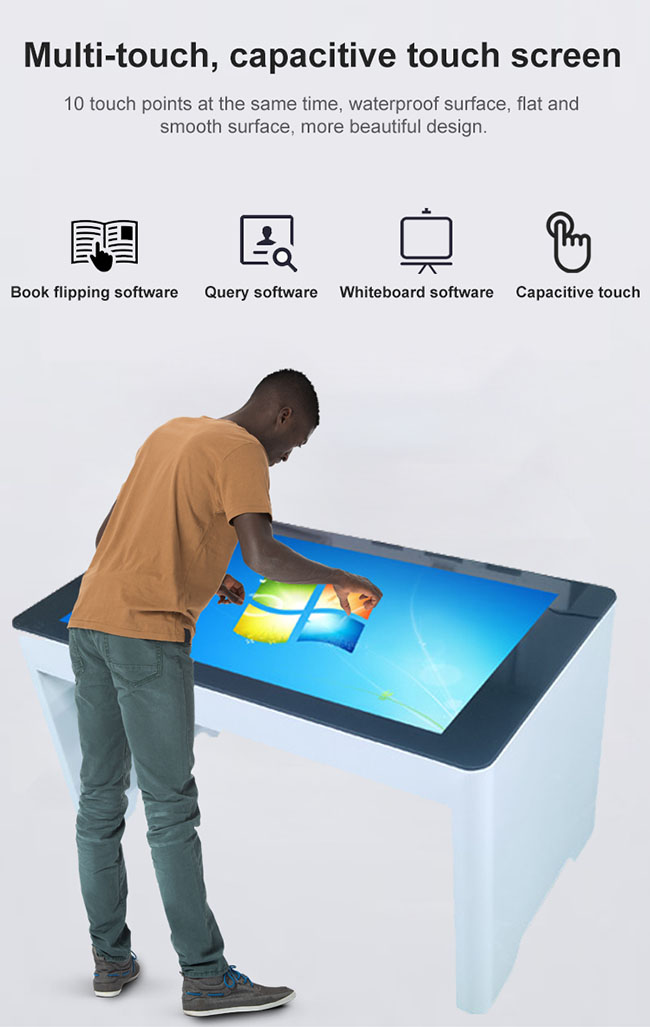 Touchscreen Interactive Smart Table LCD Advertising Display Multi Touch Screen Kiosk 
