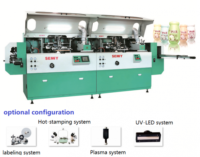 12 Stations 4000pcs/Hr Flat Screen Printing Machine 250x200mm Fully Automatic 0