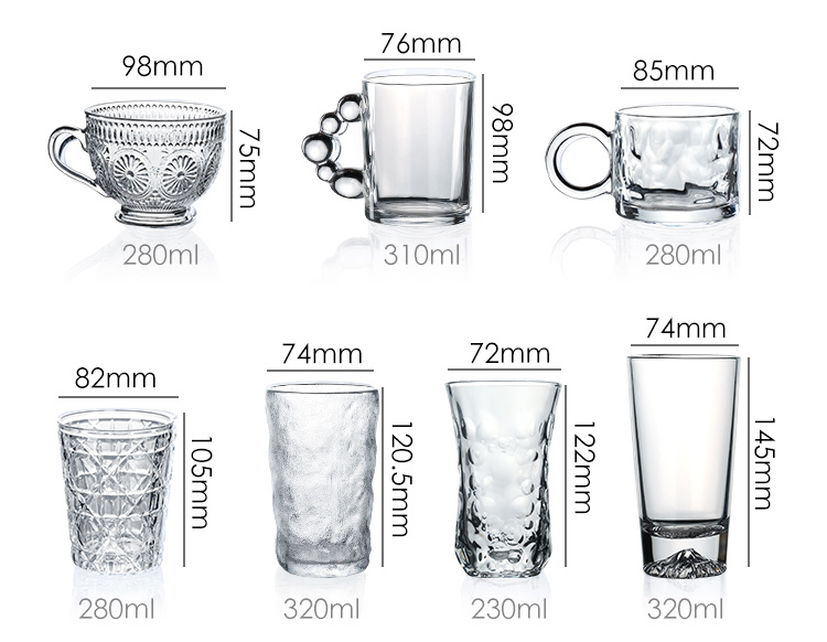 2023 Factory Coffee Milk Mug Glass Tea Cups