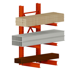 Safety Metal Cantilever Lumber Storage Racks Easy Installation 03