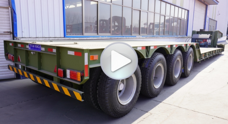 4 Axle 100 Ton Lowboy Removable Gooseneck Trailer for Sale in Mauritius