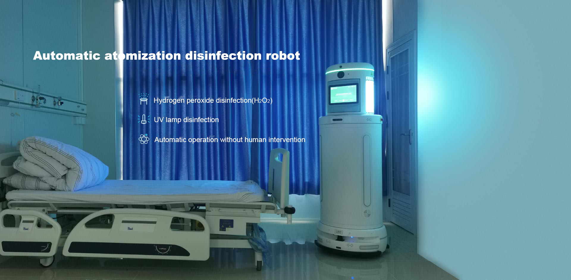 Short Wave Uvc Disinfection smart spray robot support OEM