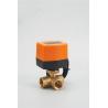 High Flow Capability Water Control Brass Electric Ball Valve 230VAC 3-Way DN20 for sale