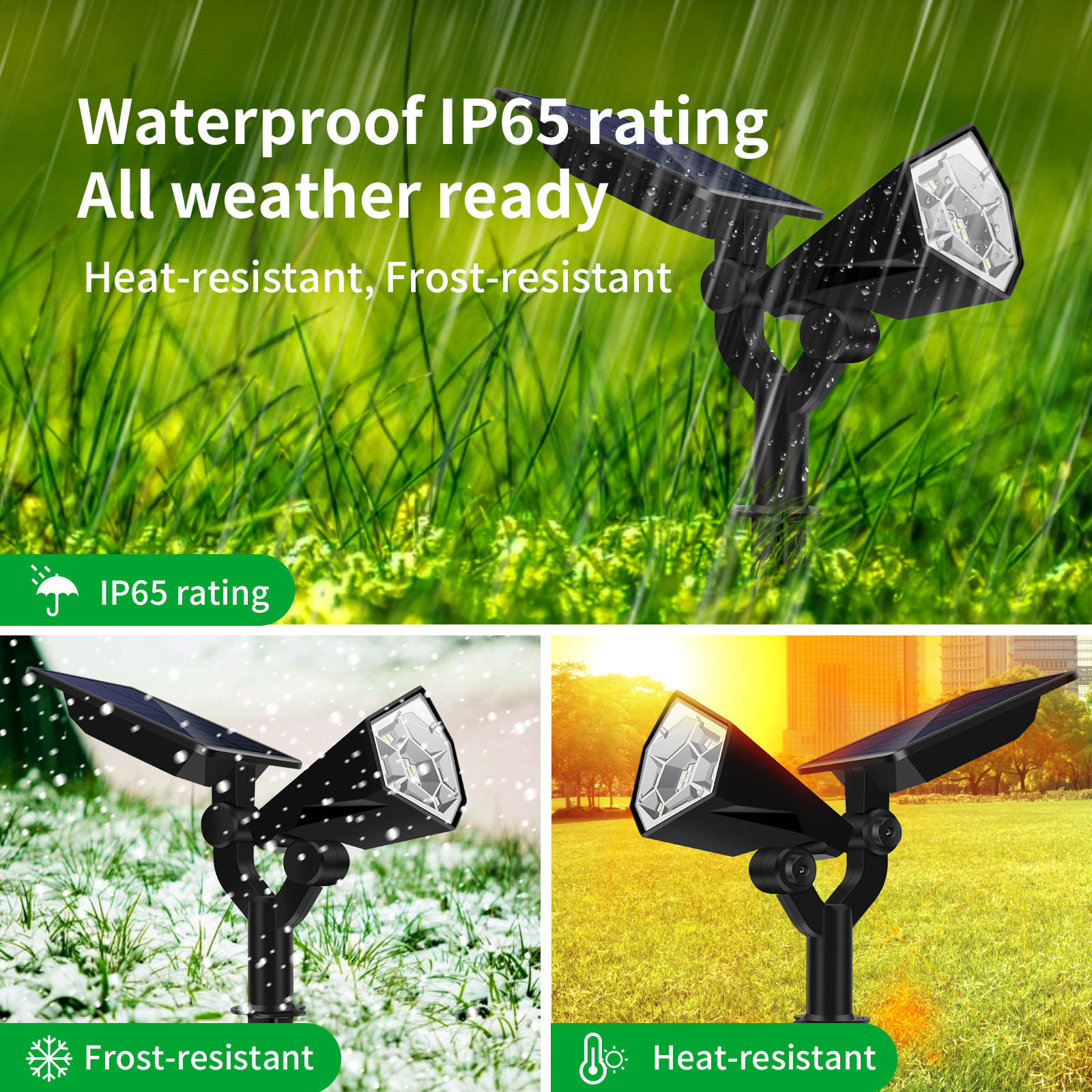 ip65 waterproof LED solar spike light