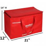 Thermal Insulated Cooler Tote Bags / Outdoor Disposal Lunch Bag For School