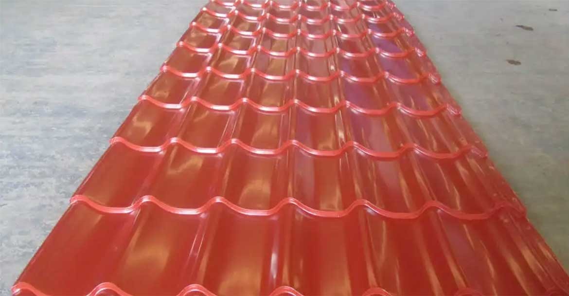 red color Glazed Tile Color Coated Steel Roof Sheet PPGI PPGL manufacturer best price