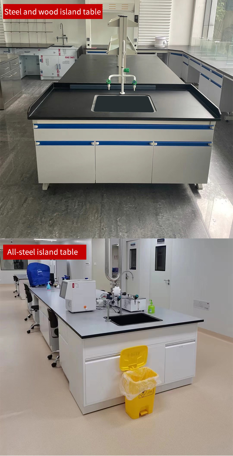 Cheap Factory Price Galvanized Steel Sheet Full Steel Island Electronics Lab Bench Types Of Laboratory Benches