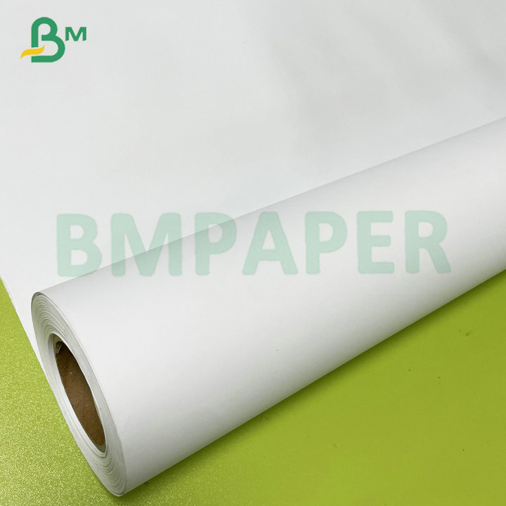24# 28# Color Poster Coated Bond Paper White Roll For Wide Format Inkjet Printer
