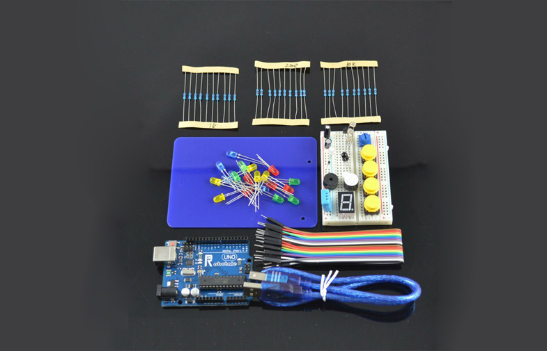 UNO R3 Based Starter Kit For Arduino , Flexible Electronics Learning Kit