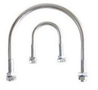 DIN 3570 stainless steel U bolt pipe clamps