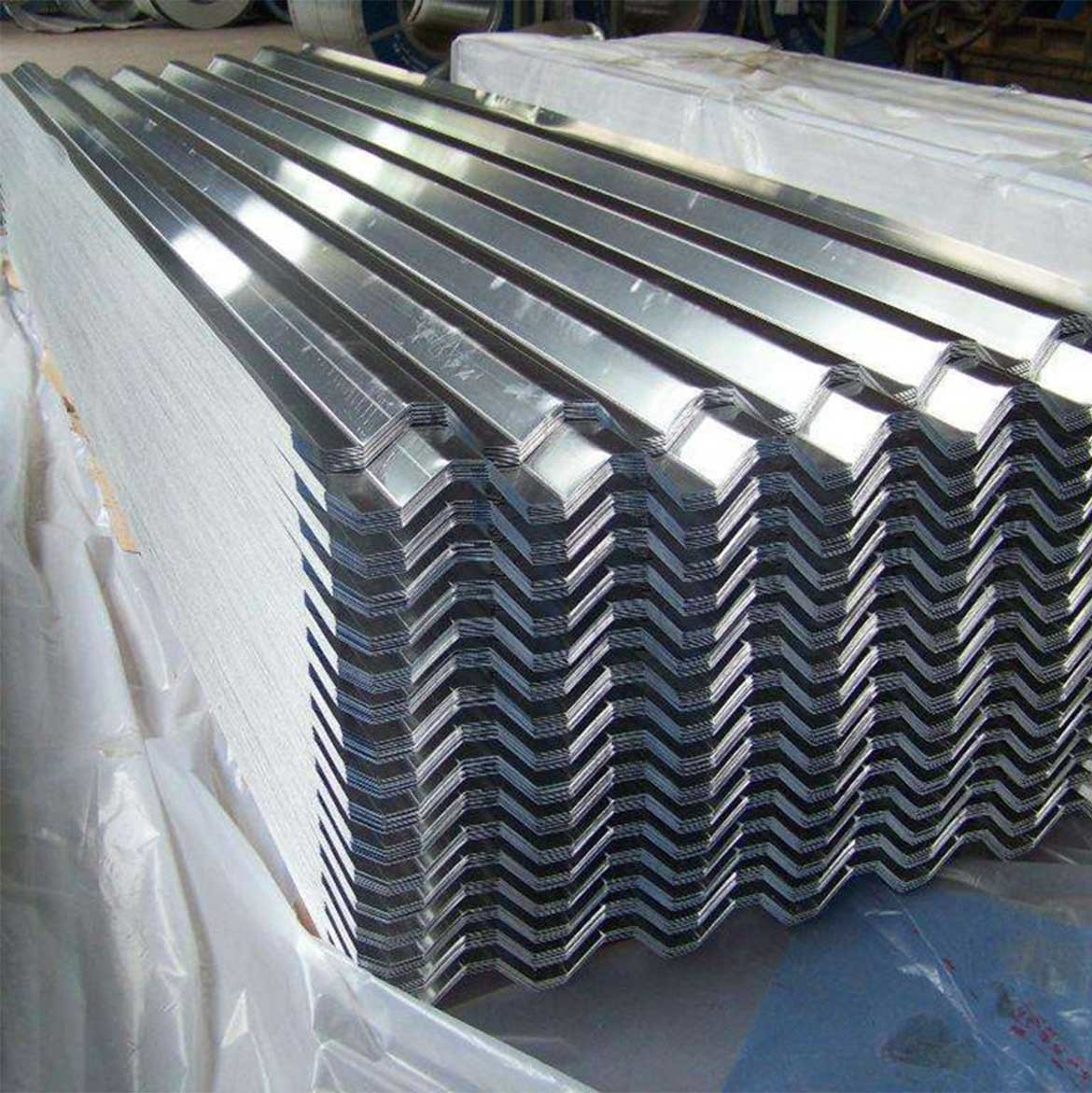 large stock factory supplier of Trapezoidal T shaped Hot Dipped Galvanized Steel Corrugated Roofing Sheets