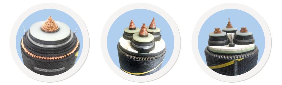 Three Core 8.7/15kv Steel Wire Armoured Submarine Undersea Power Cable