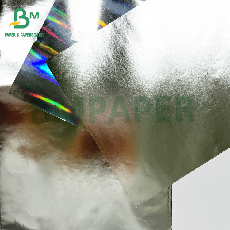 Label Printing Excellent Wet Strength Silver Coated Metailzed Paper