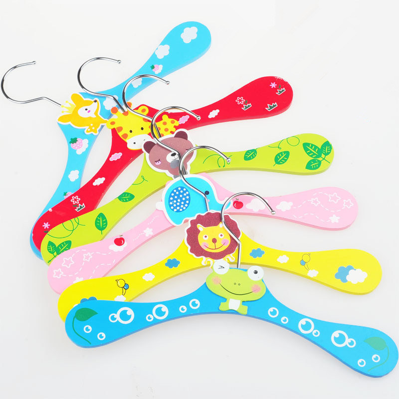 Cute Wood Dog Clothes Hangers Pet Apparel Display Accessories