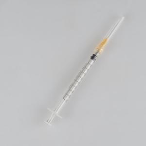 China Medical CE & ISO prices disposable 1 ml syringe with injection needle on sale 