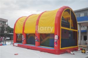 China Indoor / Outdoor Kids Inflatable Playground Equipment With Cover on sale 