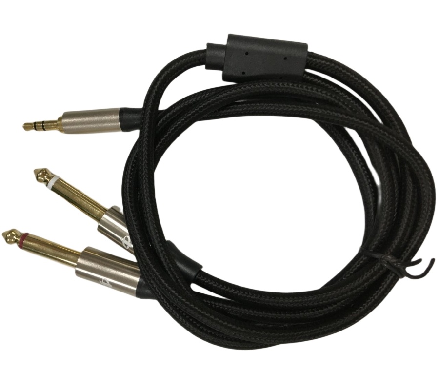 Customize Cable Assembly Mono 6.5 Jack to Stereo 3.5 Jack Audio Cable 1 Males 3.5 mm to Double 6.5 mm Cable Aux Cables