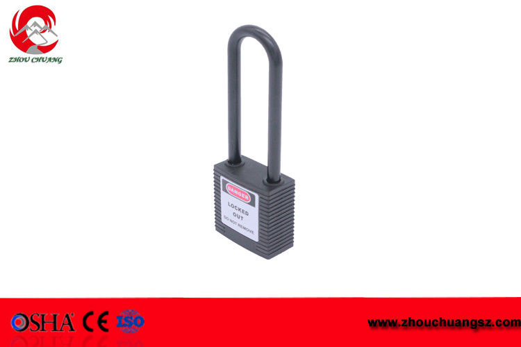 ZC-G35L High security 76mm Nylon shackle safety warning lockout padlock