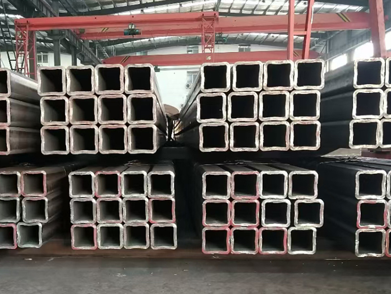 Carbon Steel Ms Seamless Tube 50*100mm Rectangular Carbon 5 mm Thickness Seamless Tube Black Seamless Mild Steel Square Tube with Cut Process