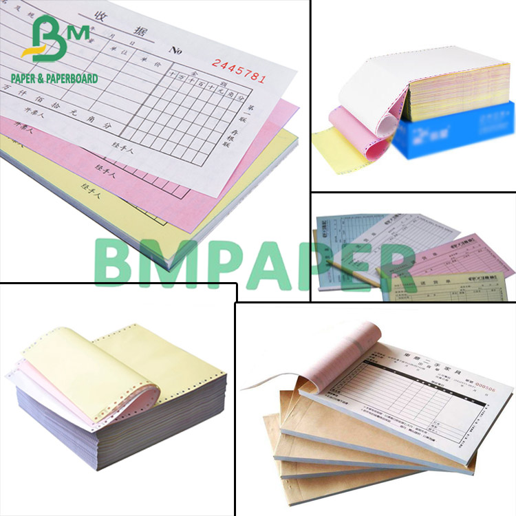 Carbonless Ncr Paper CB/CFB/CF 3 Ply Impression Invoice Paper Five Color Computer Form Paper