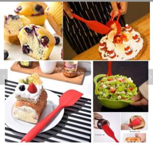 China 4 Pieces Set Silicone Mold Tools Non Stick Rubber Spatulas With Stainless Steel Core wholesale
