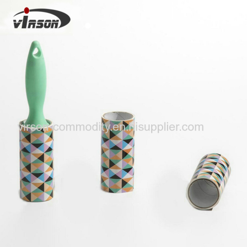 50sheets Tearable Custom Printed lint roller and Refills Set for Carpet Furniture Clothes