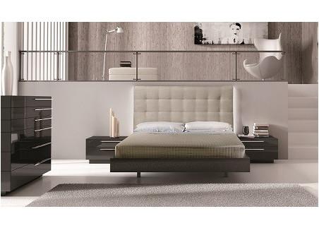 Black High Gloss Bedroom Furniture Set E1 Panel Customized Size