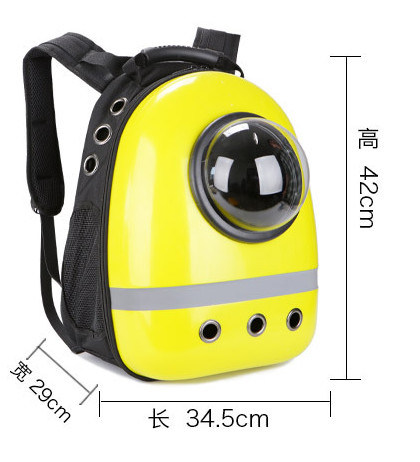 Cartoon Customized Plastic Pet Carrier Outdoor Space Dog Bags