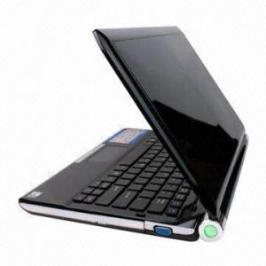 China Notebook Computer with Intel ATOM N270 1,600Hz CPU, 2 Years Warranty on sale 