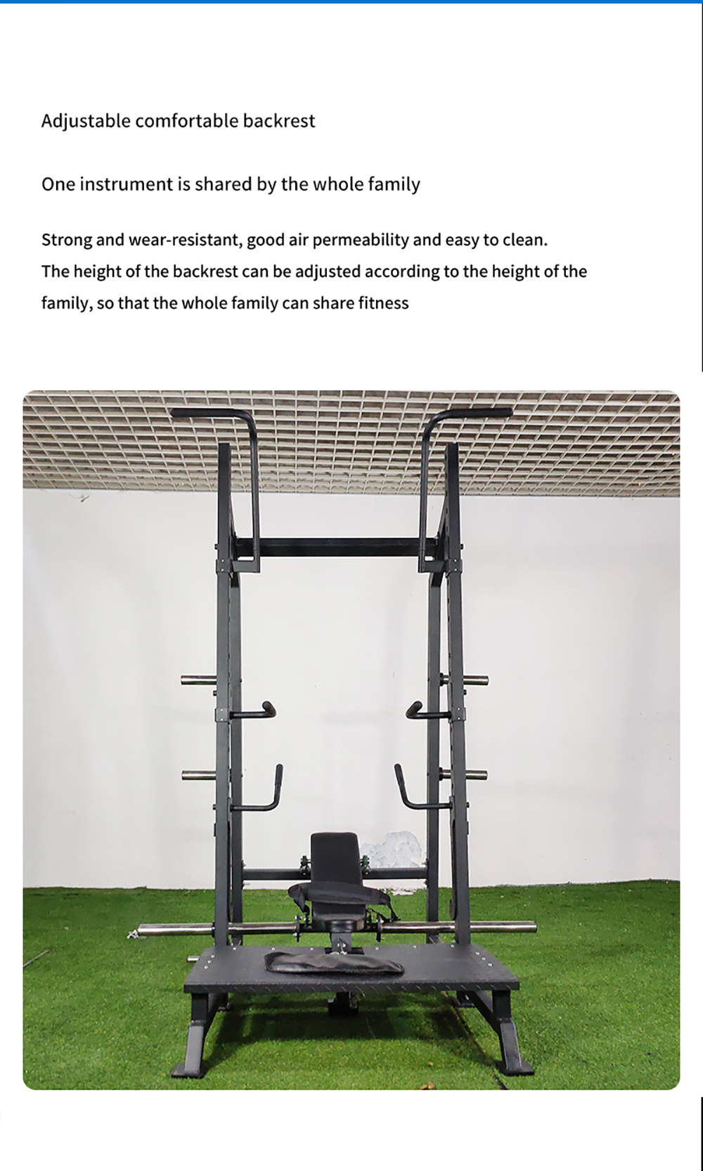 Factory Direct Sales of Fitness Equipment with a Small Footprint, Multi-Functional Adjustable Squat Rack Smith Machine Power Rack