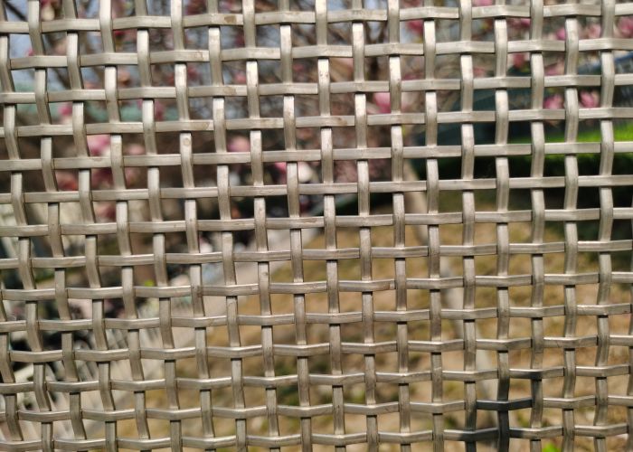 Architectural Wire Brass Mesh Panels Woven Metal Fabric 2