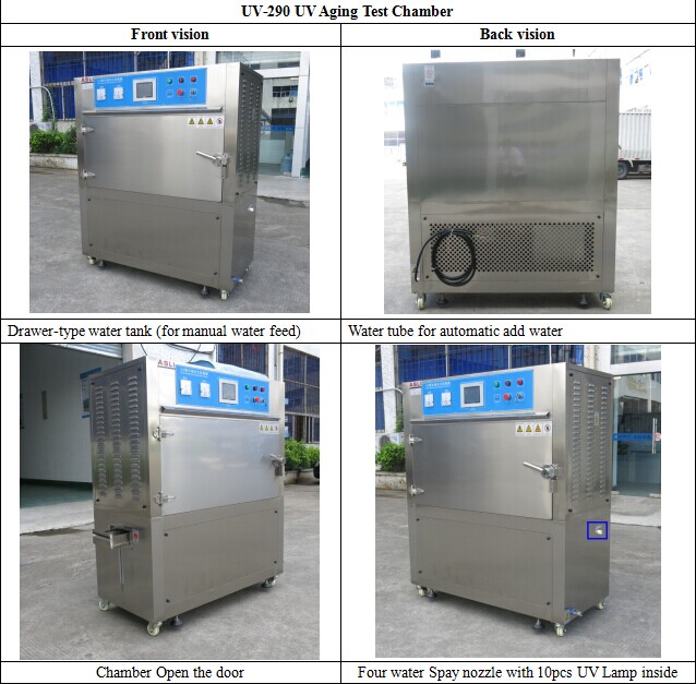 ASLi Factory 280~420nm Anti-Sun light Climate Resistant Accelerated Aging UV Chamber