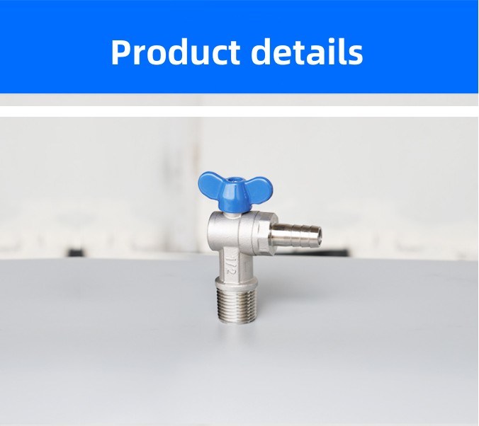 Manual 304 Angle Valve Cold Water Heater Toilet Screw Valve with Nozzle