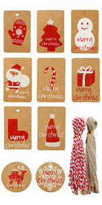 Christmas gift tags label