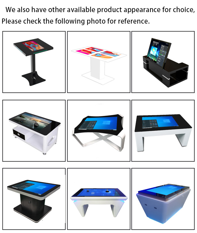 Android coffee table 43 inch advertising player interactive touch table for meeting advertising display