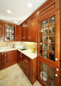 cupboards with decorative mullions