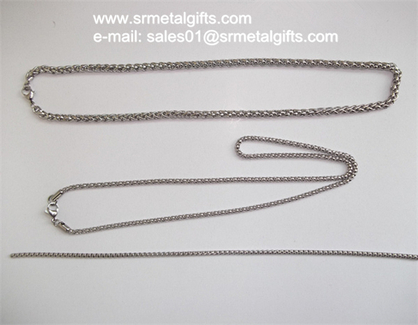stainless steel curb chain necklace link chain necklace