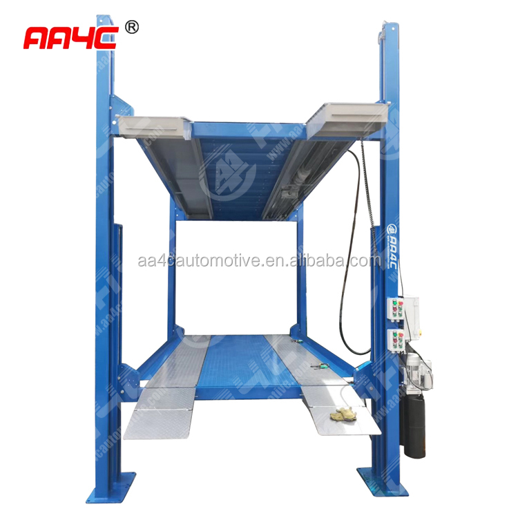 AA4C 4 post triple car vehicle parking system auto parking elevator triple cars parking lift