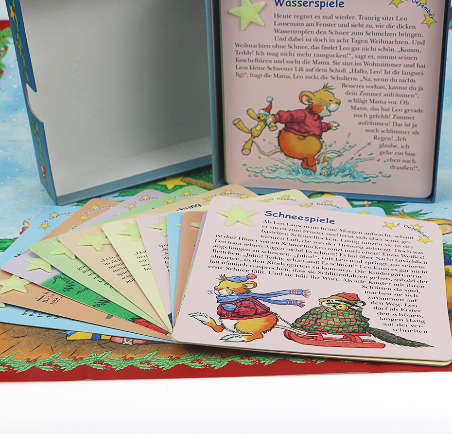 177*177mm Square Card Full Cover Children Board Card Book Printing