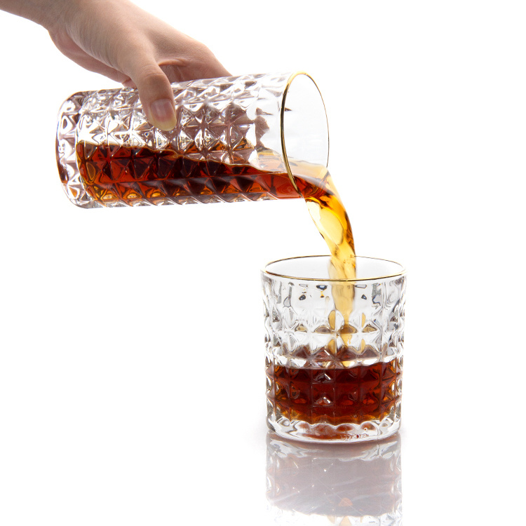 11oz Double Old Fashioned Whisky Glasses Cups 310ml Heavy Base Crystal Rock Glass Whiskey Cup for Cocktail