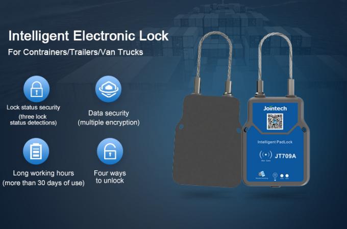 JT709A Smart Container GPS Tracking Padlock For Supply Chain Distribution Logistics 1